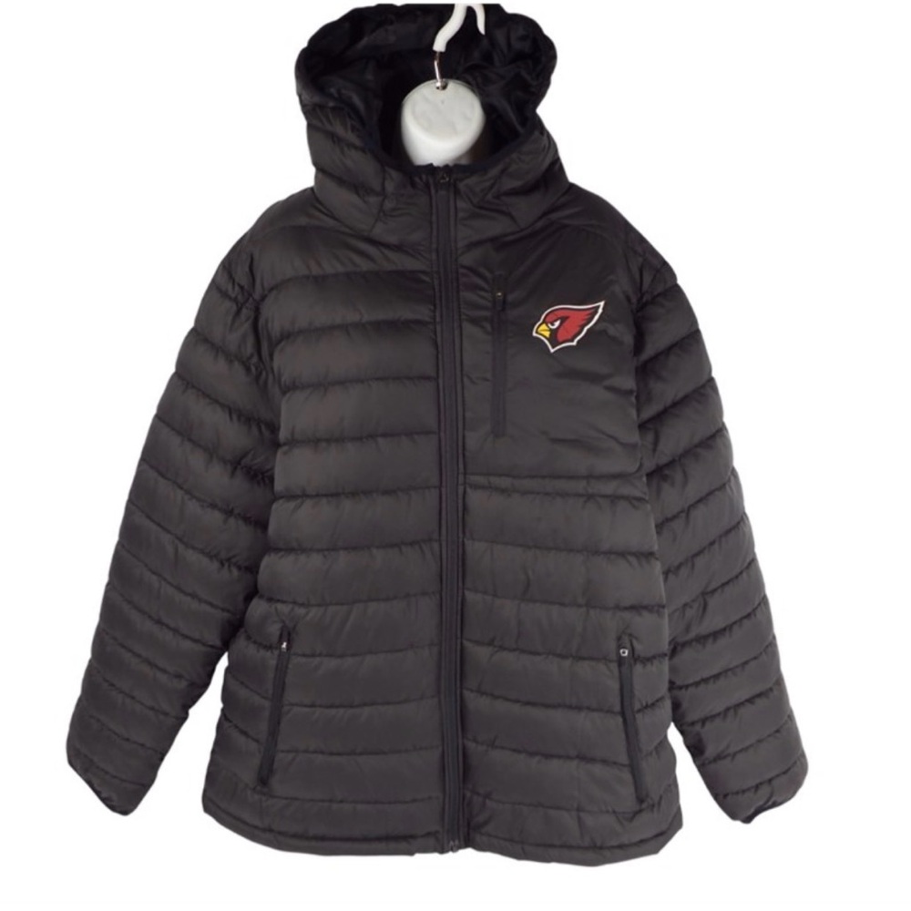 New with Tags NFL Team Apparel Arizona Cardinals Hooded Puffer Jacket men XL